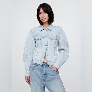 Gap Light Blue Denim Barrel Jacket